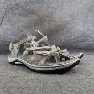 LL Bean Shoes Womens 10 Sandals Lifestyle Sport Active Strappy Comfort Gray Blue